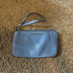 Michael Kors Light Blue Wristlet